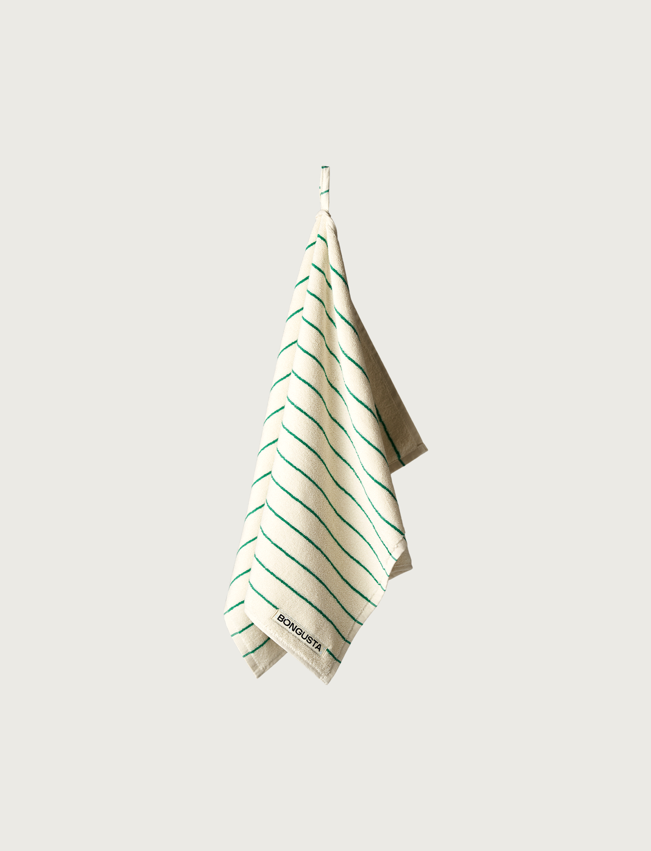 Naram Towels, pure white & grass