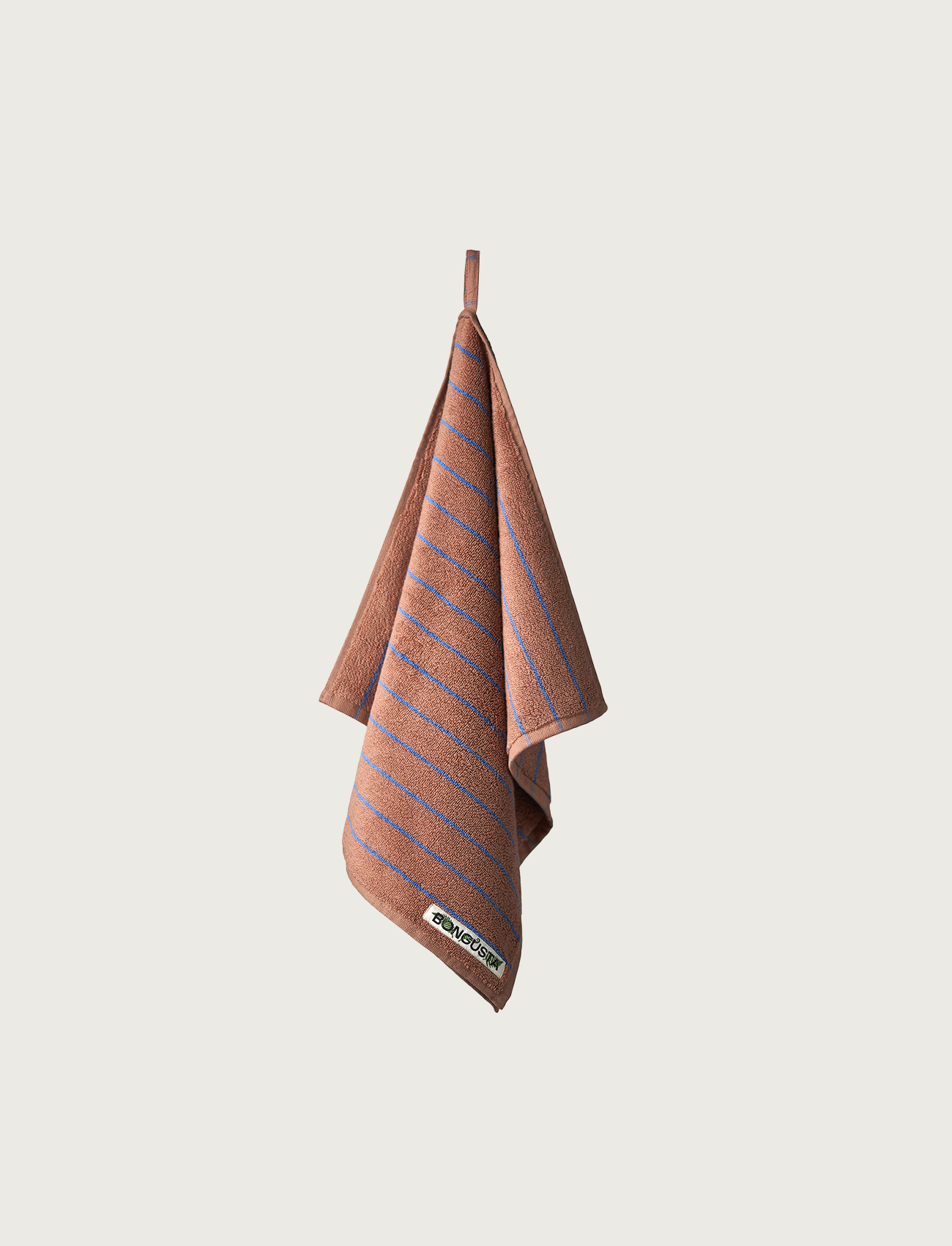 Naram Towels, camel & ultramarine