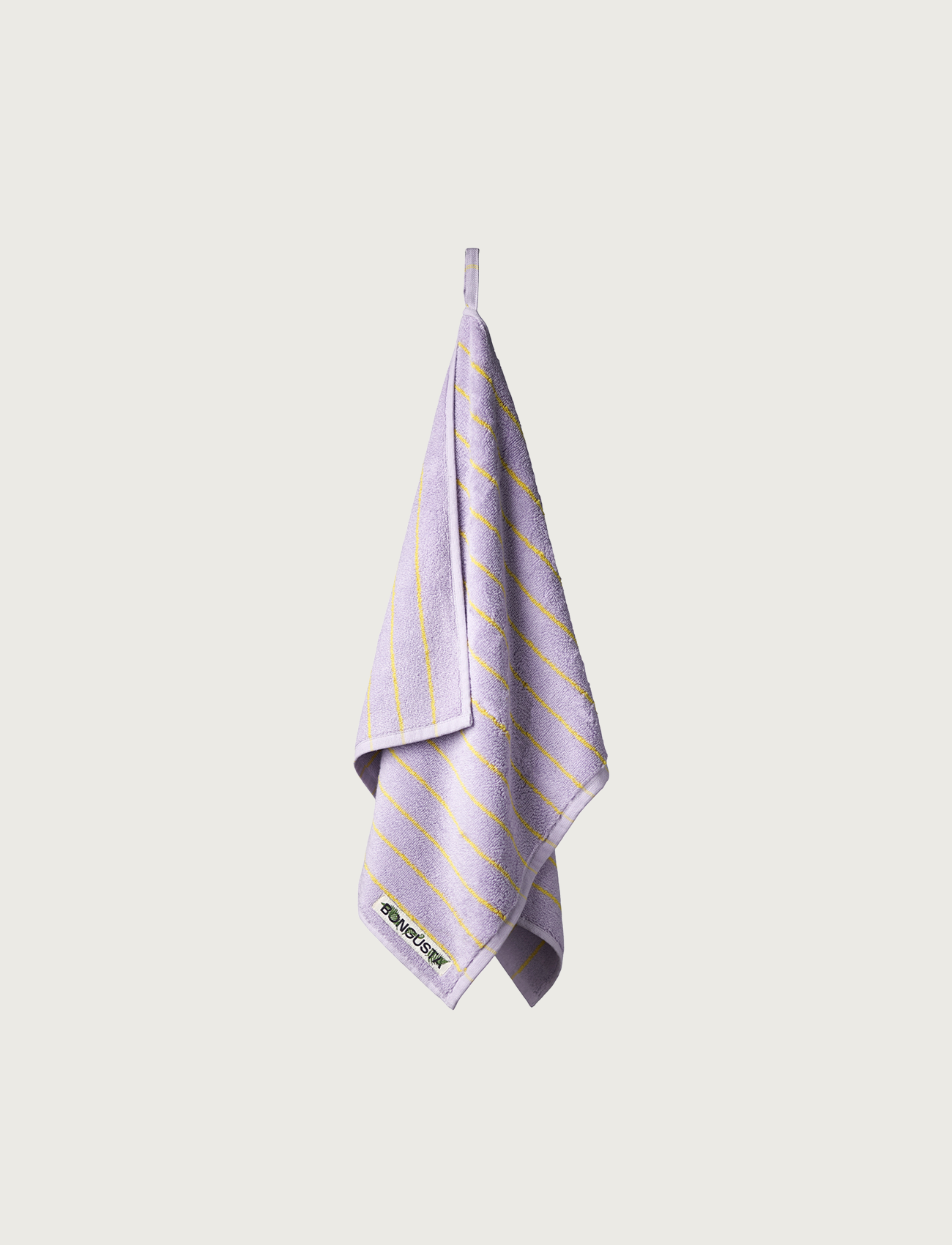 Naram Towels, lilac & neon yellow