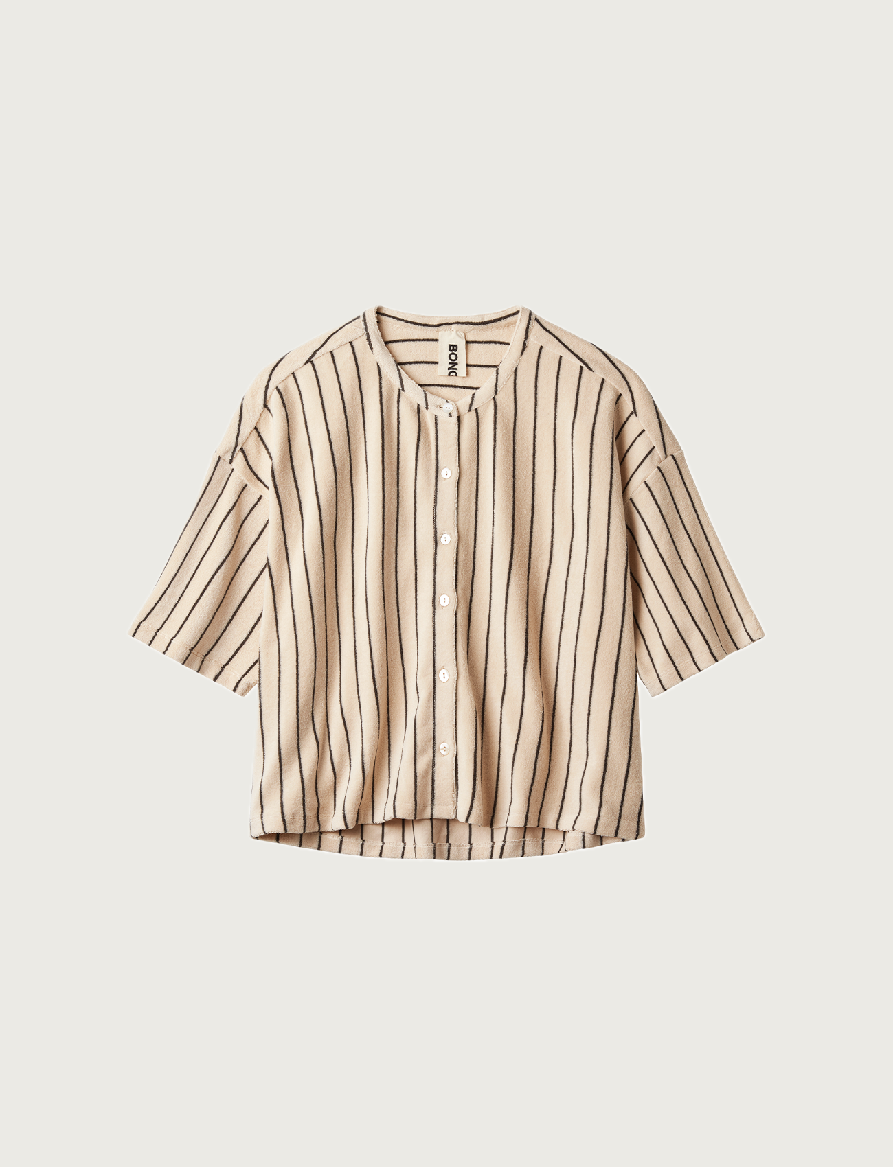 Naram Oversized Shirt, creme & ink