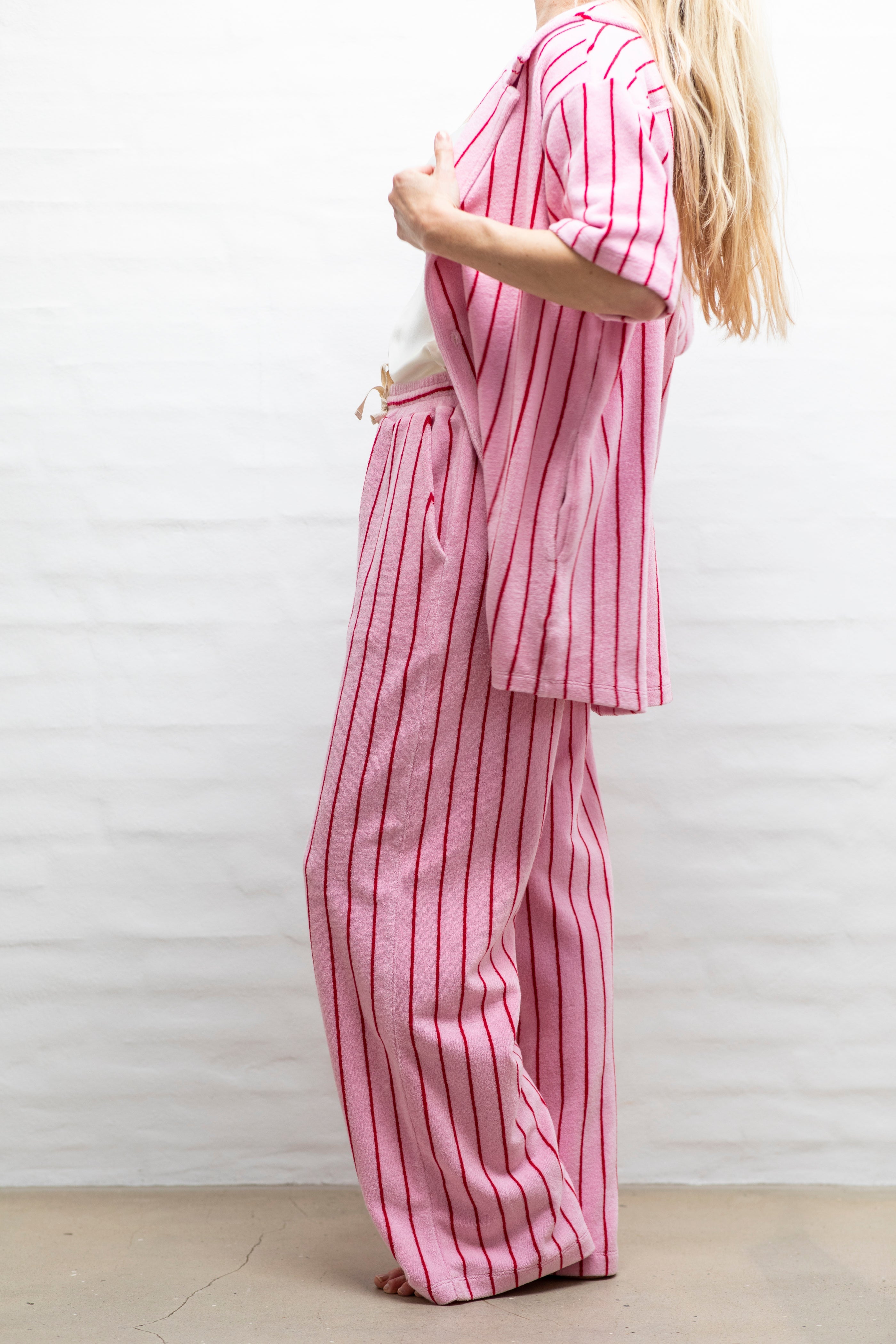Naram Pants, baby pink & ski patrol