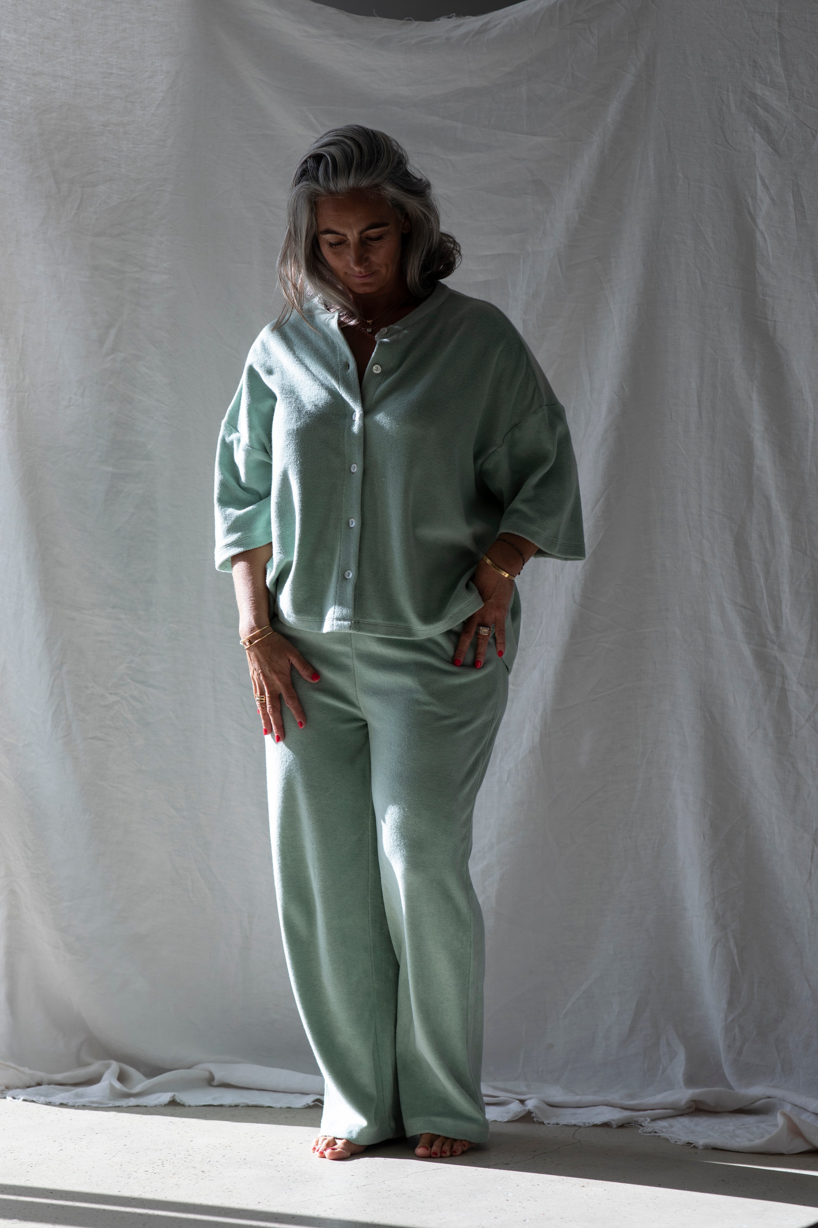 Naram Pants, silver sage
