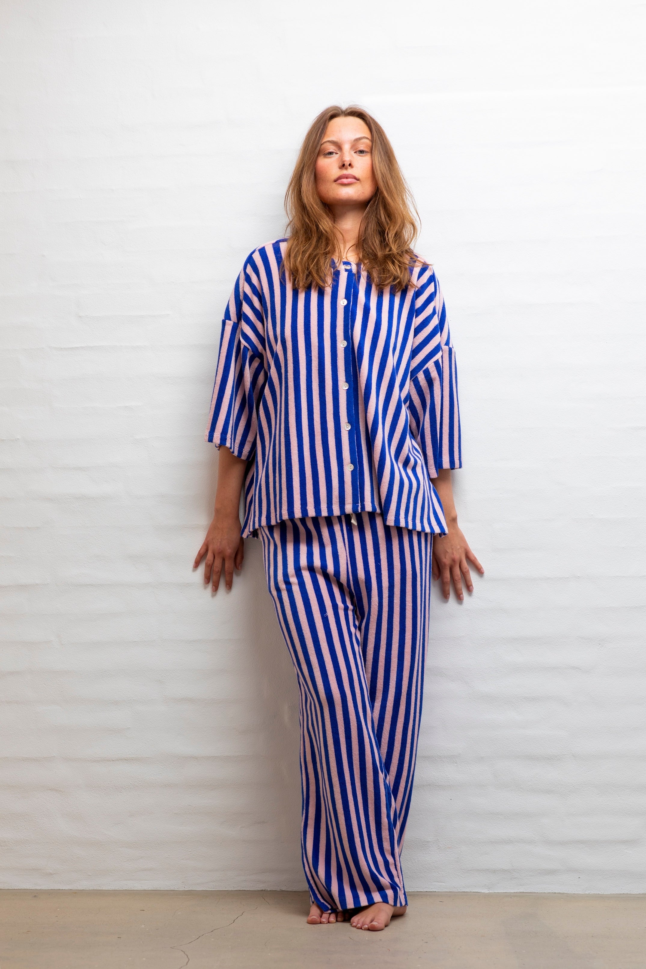 Naram Pants, dazzling blue & rose