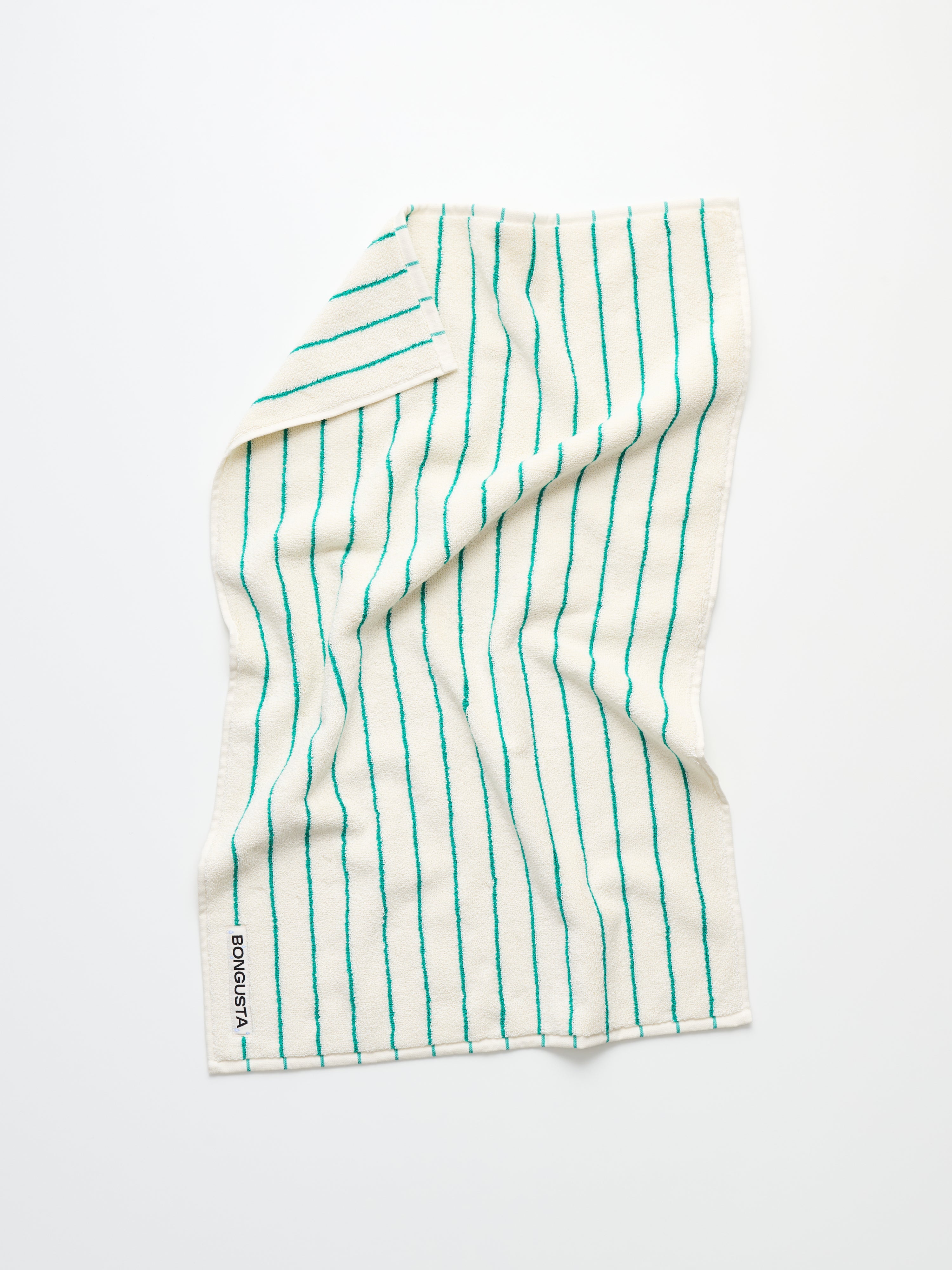 Naram Towels, pure white & grass