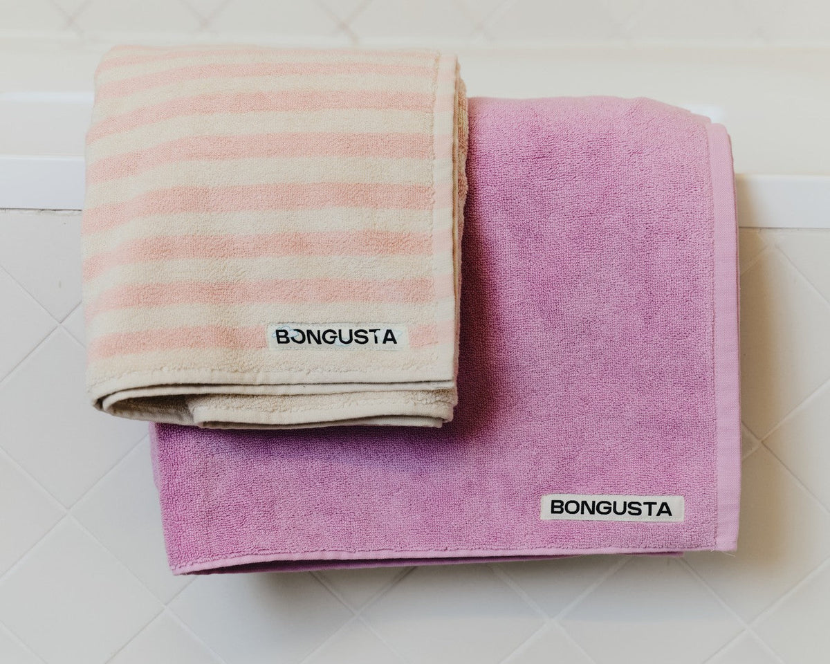Naram Towels, tropical & creme