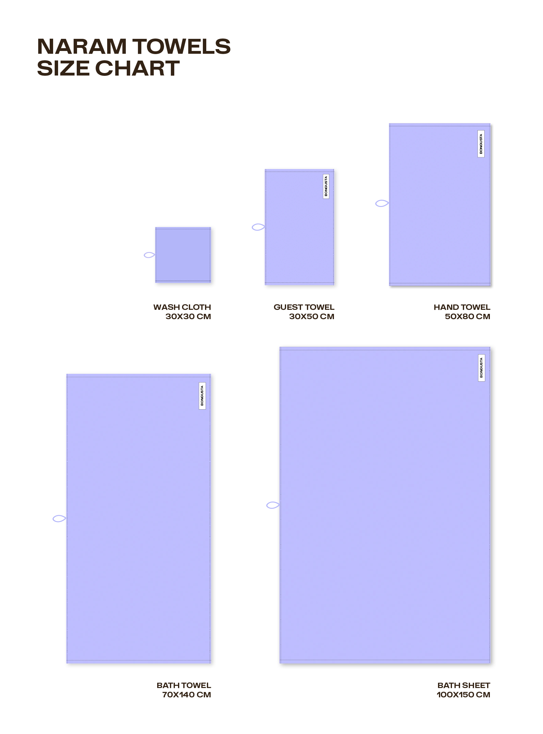 Naram Towels, lavender blue