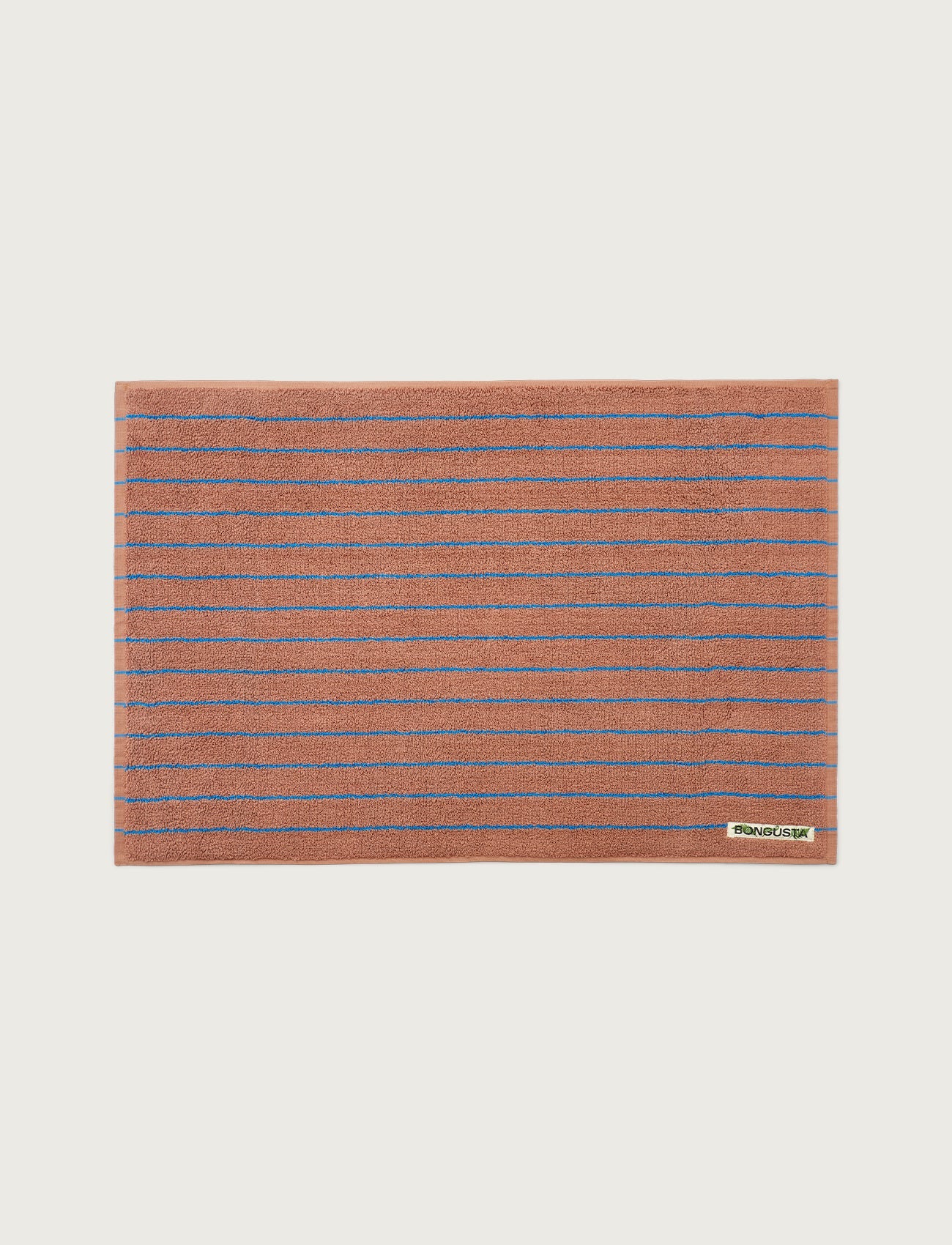 Naram Bath Mat, camel & ultramarine