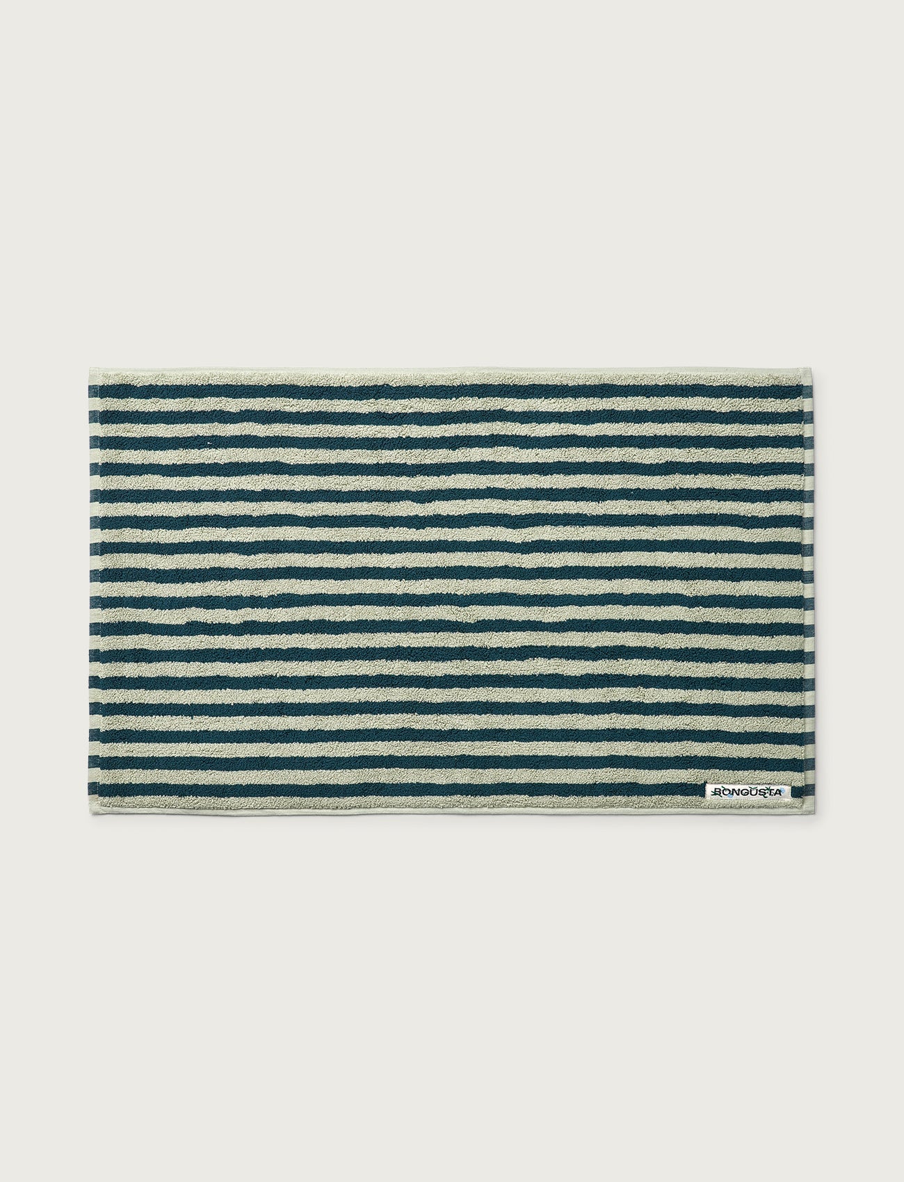 Naram Bath Mat, sea foam & deep teal