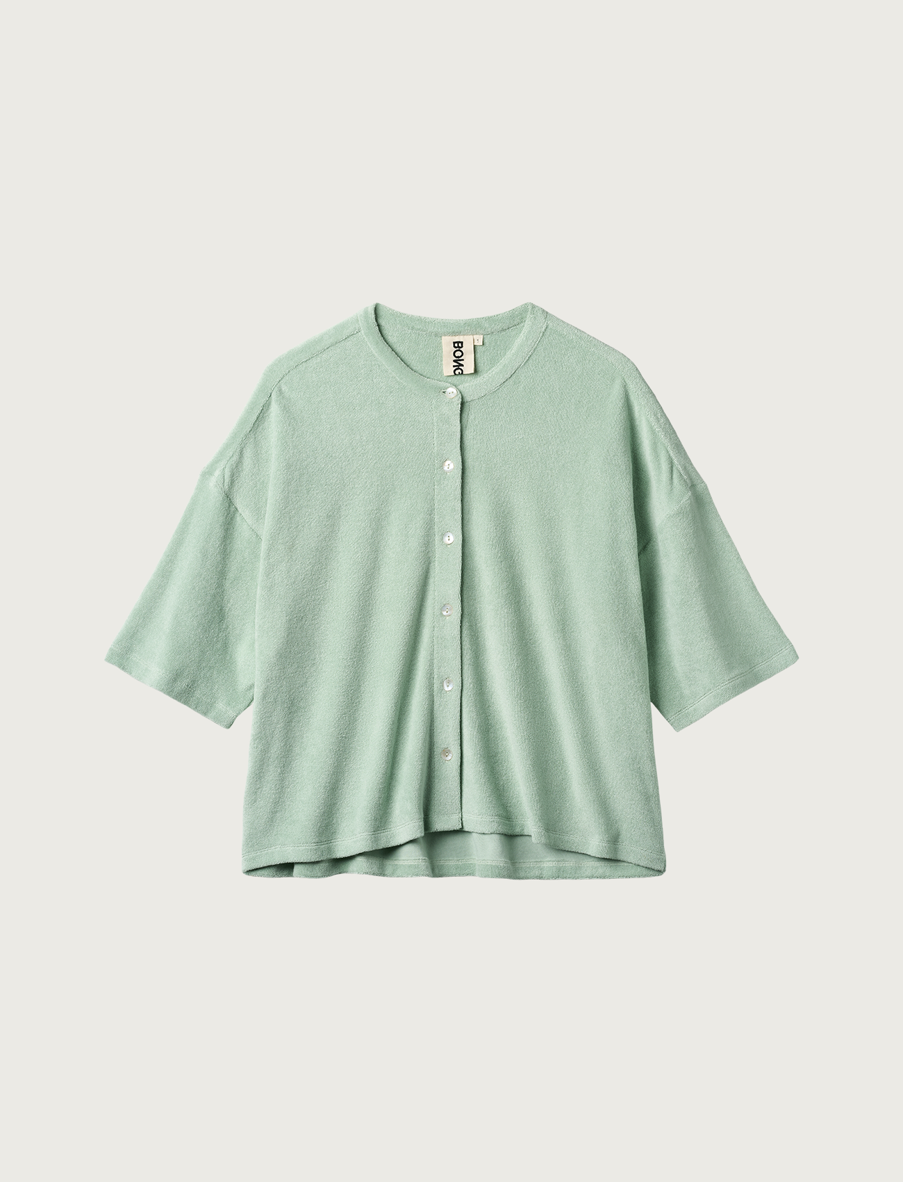 Naram Oversized Shirt, silver sage