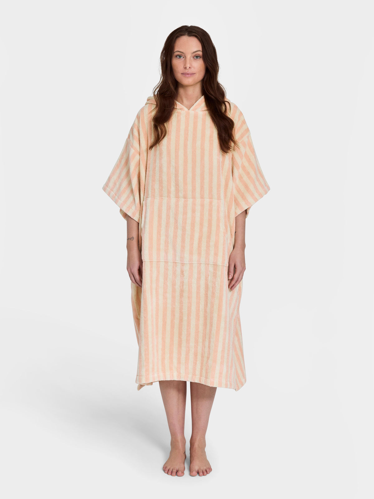 Naram Poncho, tropical & creme