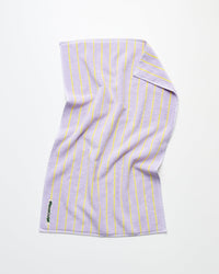 Naram Towels, lilac & neon yellow