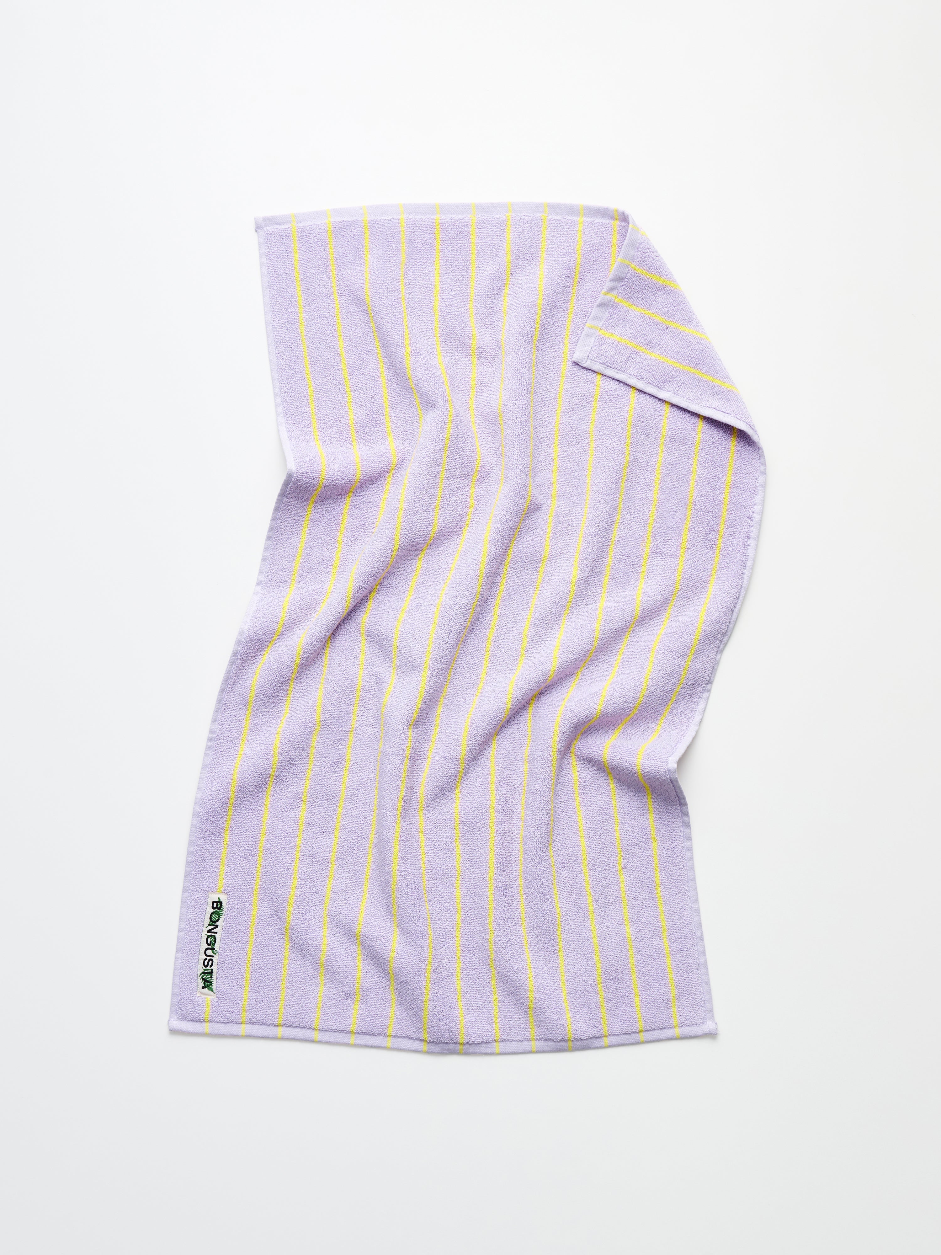Naram Towels, lilac & neon yellow