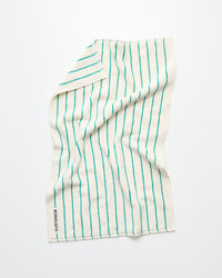 Naram Towels, pure white & grass