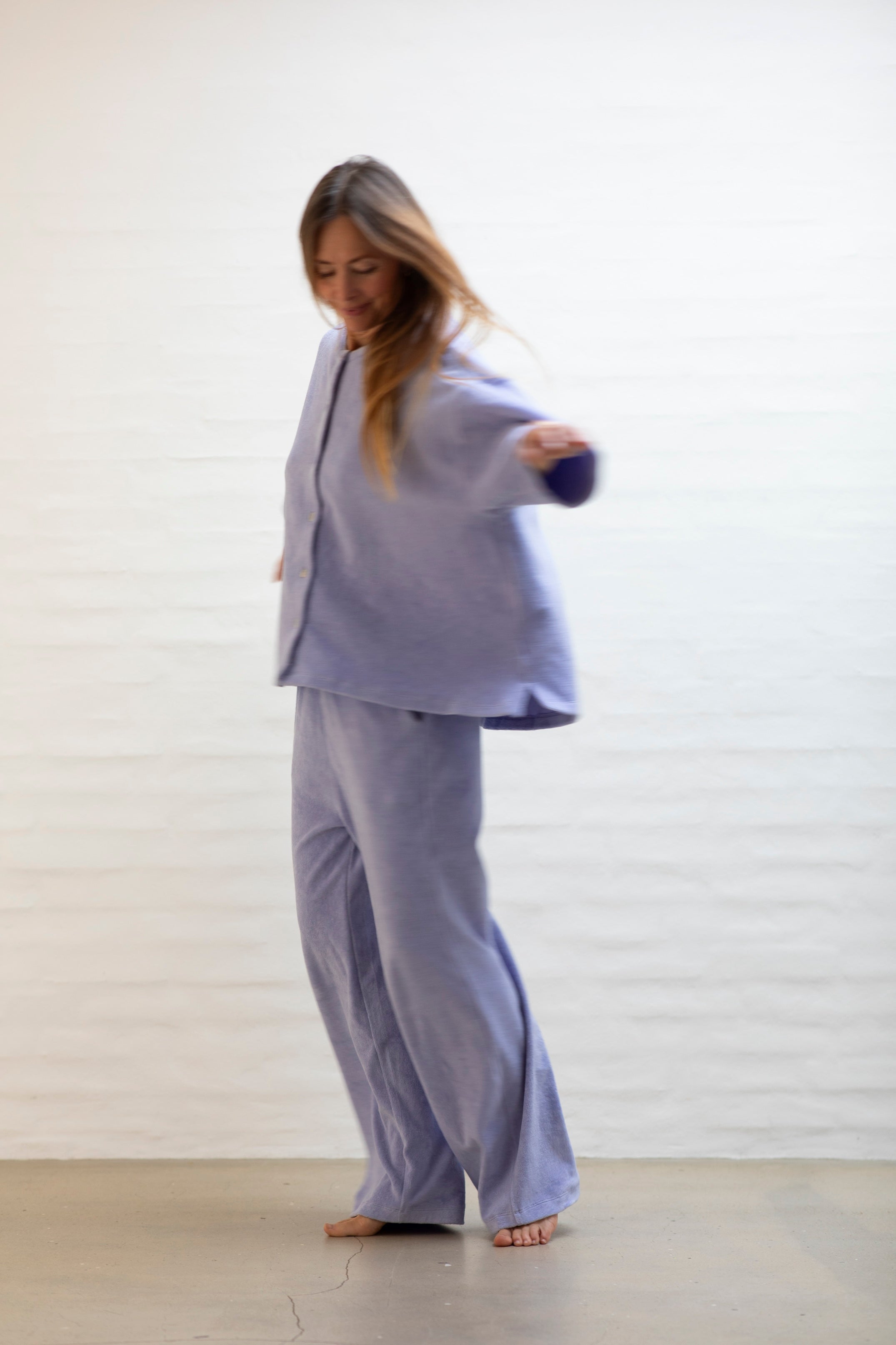 Naram Oversized Shirt, lavender blue