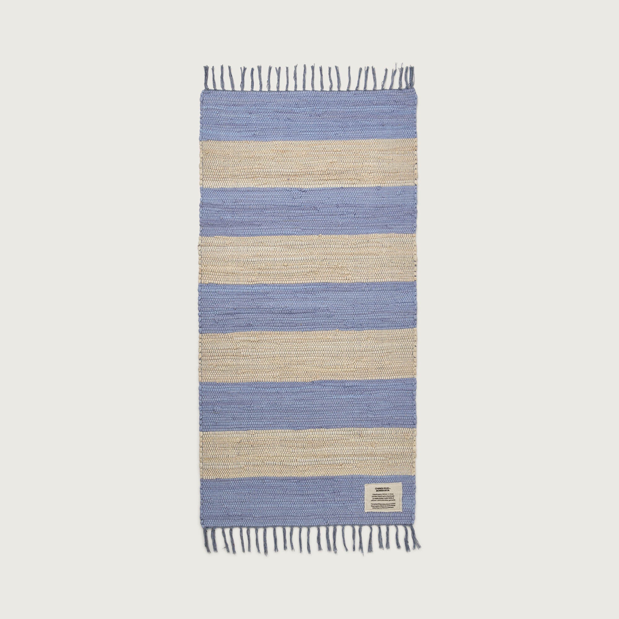 Chindi Rug, creme & baby lavender