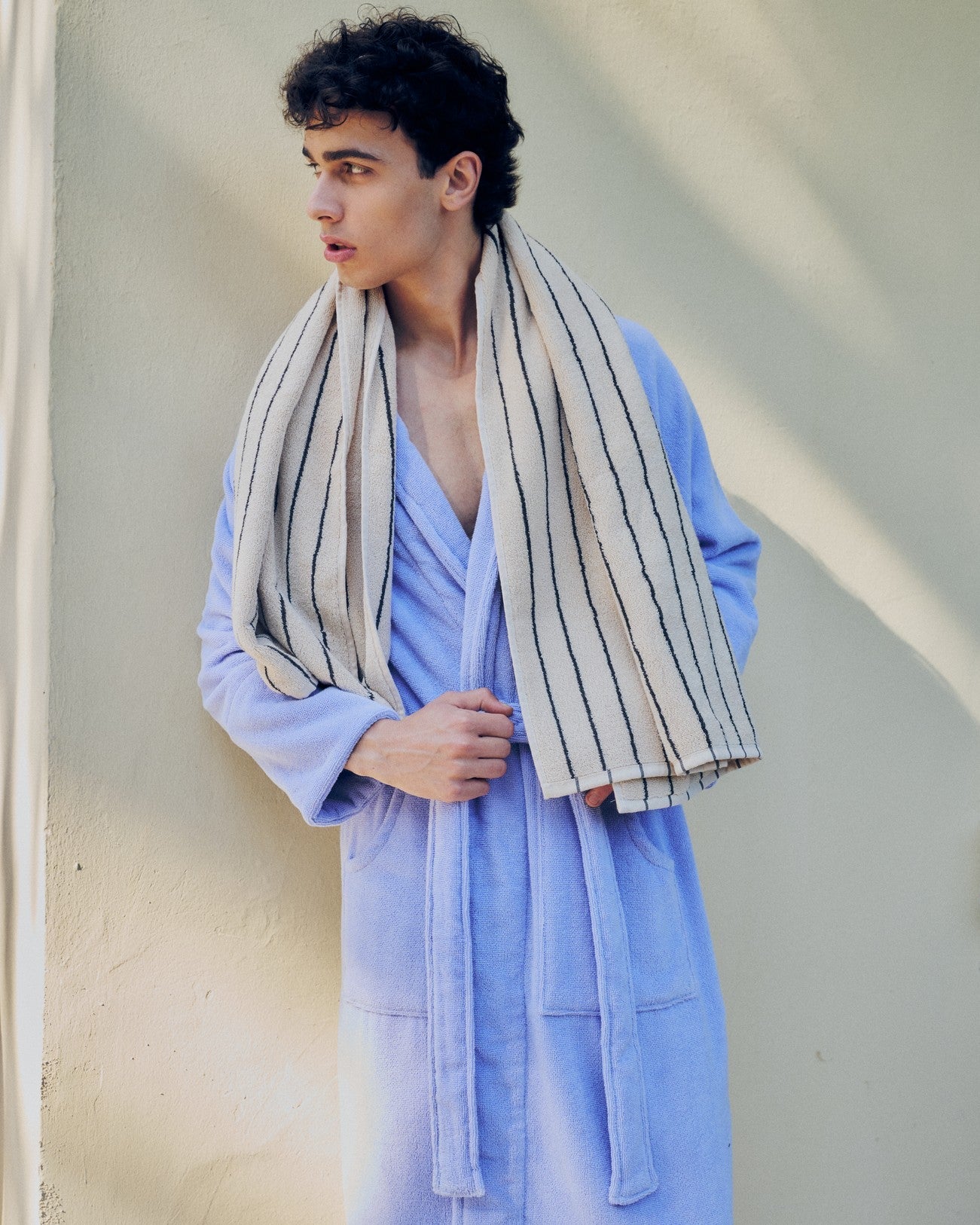 Naram Bathrobe, lavender blue