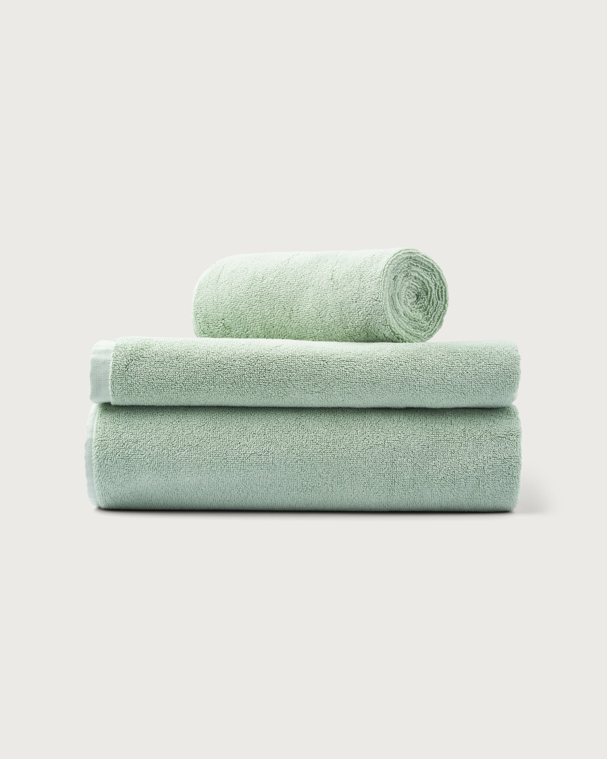 Naram Towels, silver sage